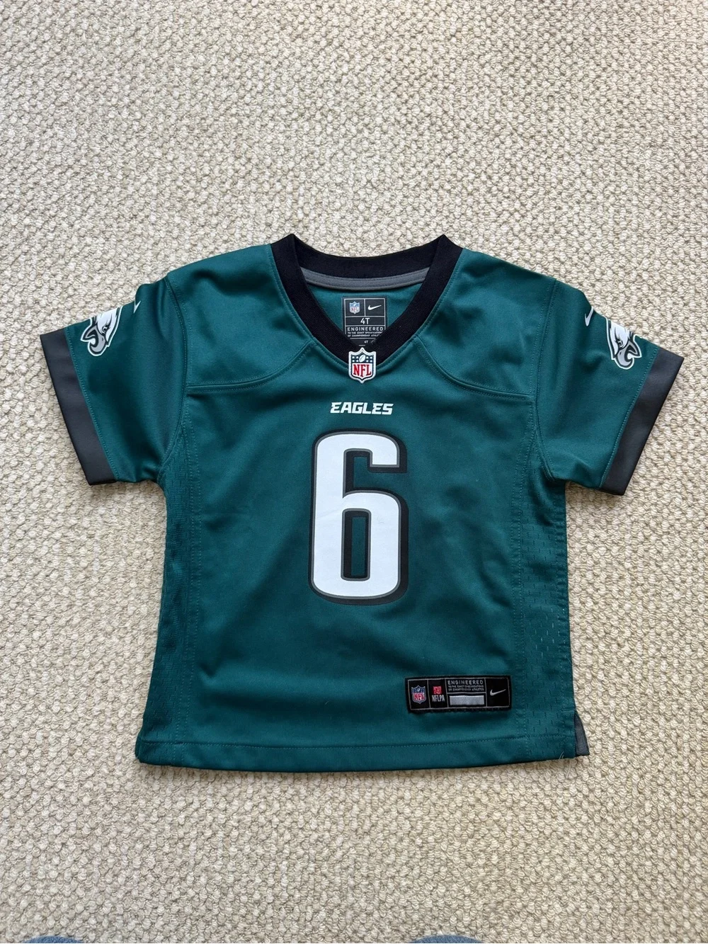 Nike Toddler Philadelphia Eagles #6 Green Football Jersey - Picture 1 of 5